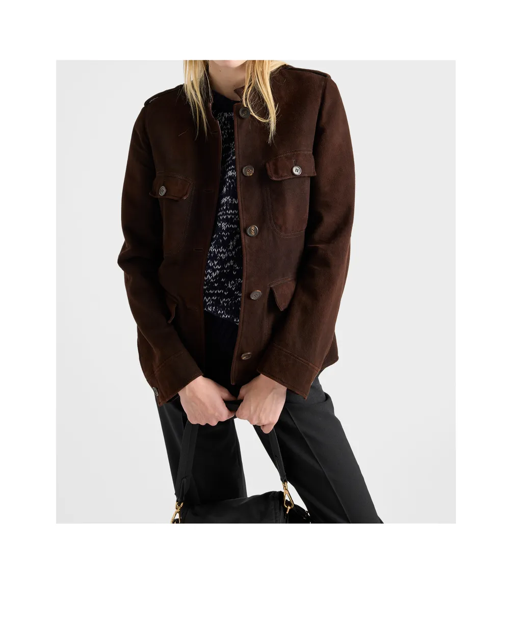Prada Long-Sleeved Button-Up Jacket