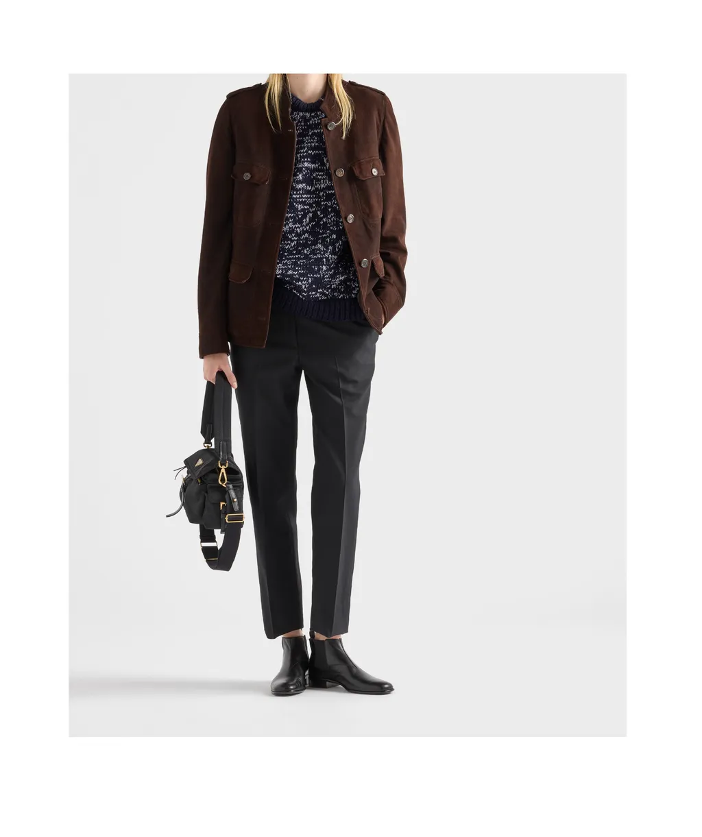 Prada Long-Sleeved Button-Up Jacket