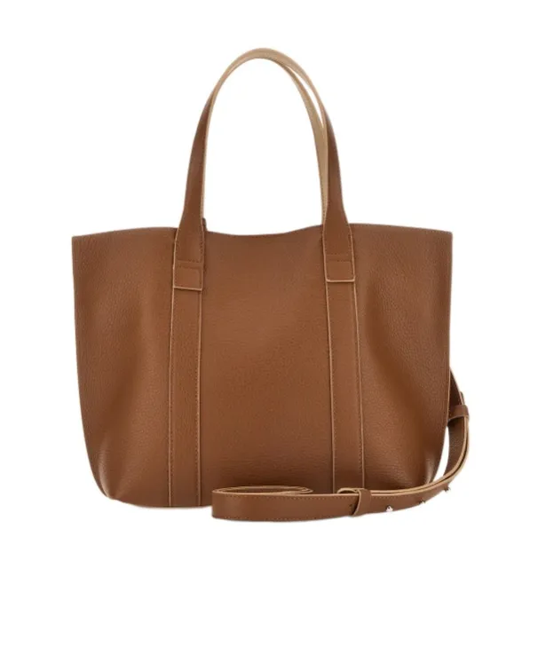 Hogan Logo Embossed Top Handle Bag