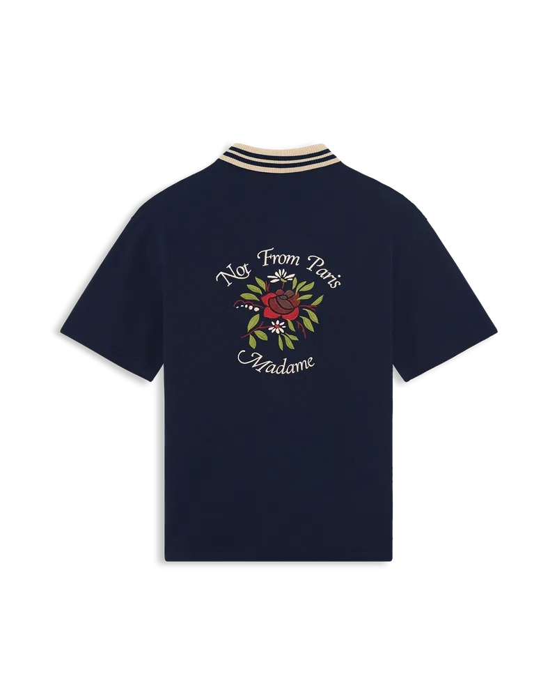 Drle De Monsieur Chemise Pique Slogan Shirt