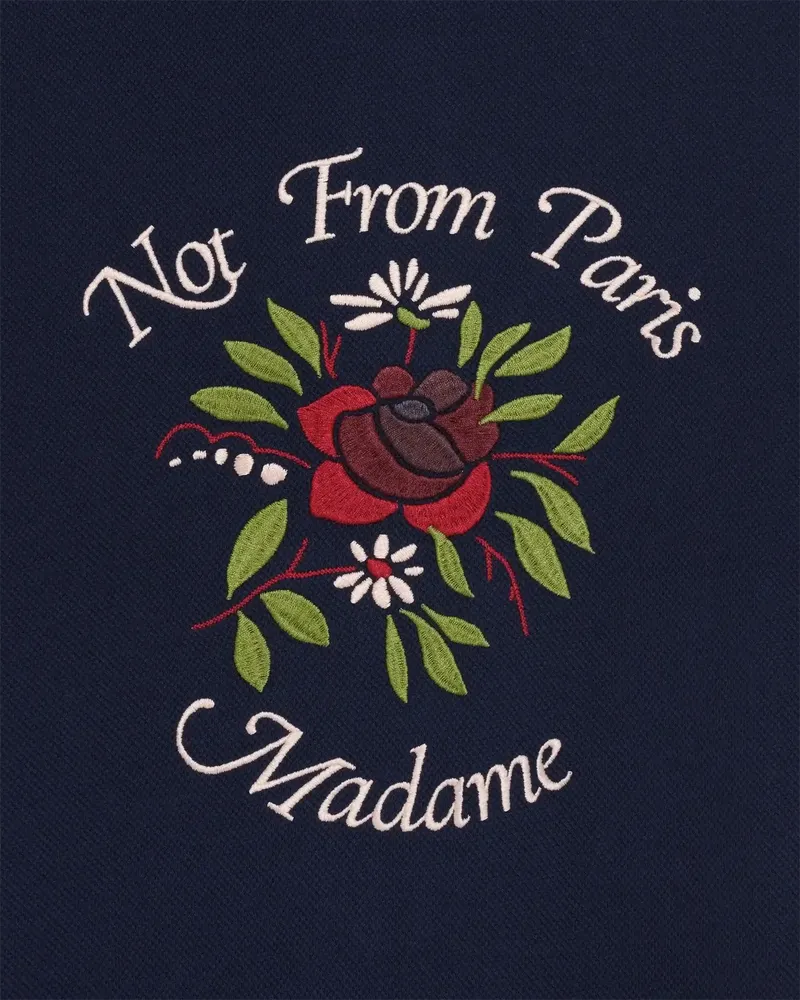 Drle De Monsieur Chemise Pique Slogan Shirt