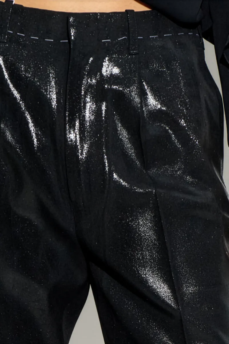 Maison Margiela Shiny Crease Front Trousers