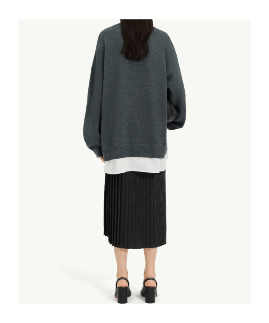 Mm6 Maison Margiela Two-In-One Knit Cardigan