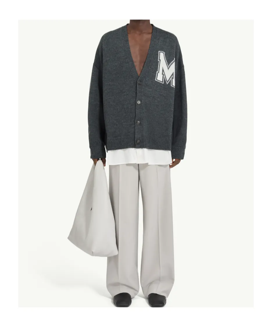 Mm6 Maison Margiela Two-In-One Knit Cardigan