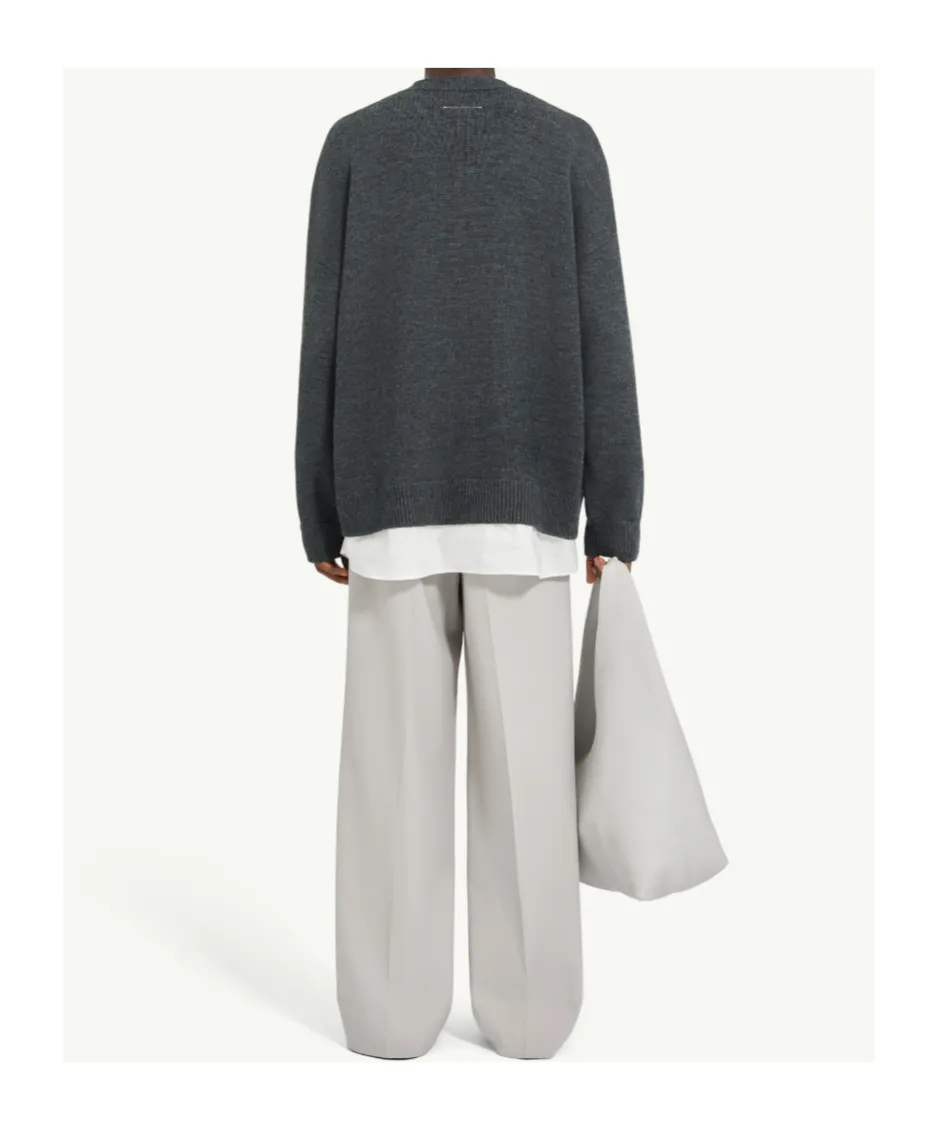 Mm6 Maison Margiela Two-In-One Knit Cardigan