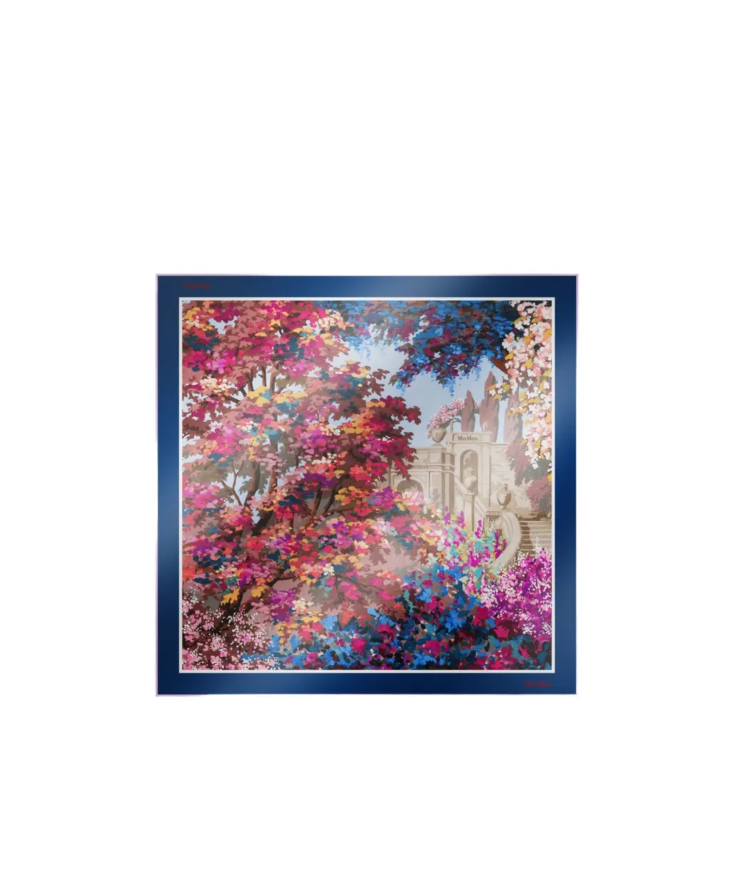 Printed Silk Square Scarf