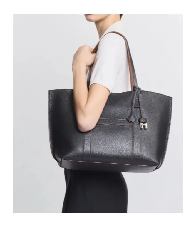 Hogan Hanging Accent Script Top Handle Bag