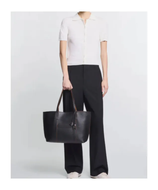 Hogan Hanging Accent Script Top Handle Bag