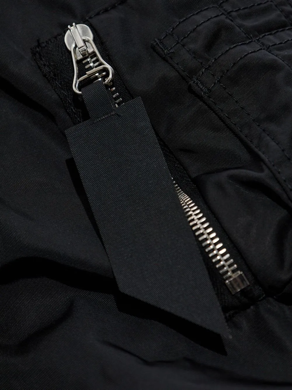 Long-Sleeved Zip-Up Bomber Jacket