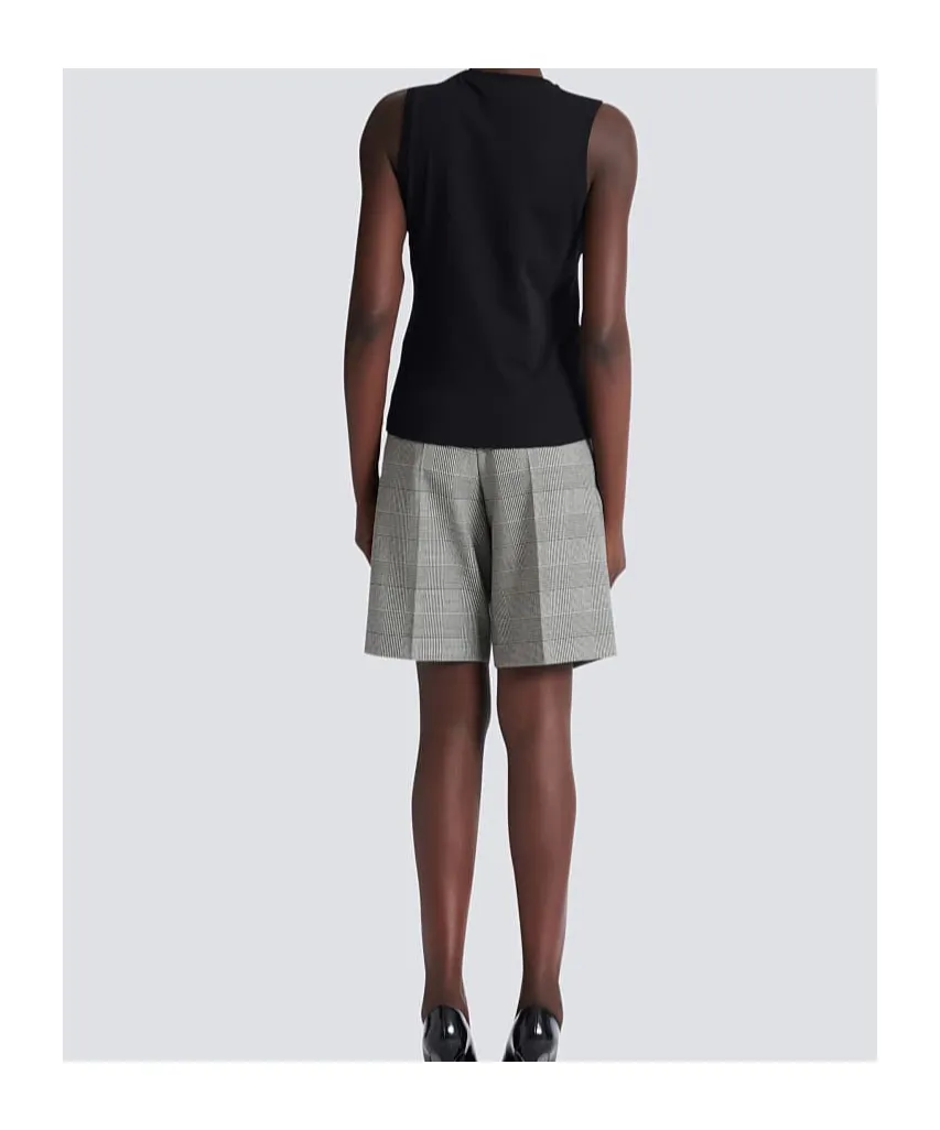 Balmain Brushed Logo Printed Relaxed Tank Top