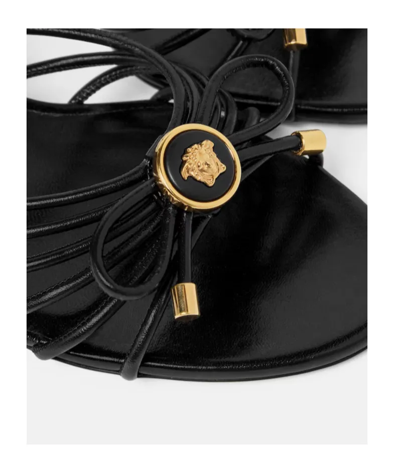 Versace High-Heeled Round-Toe Sandals