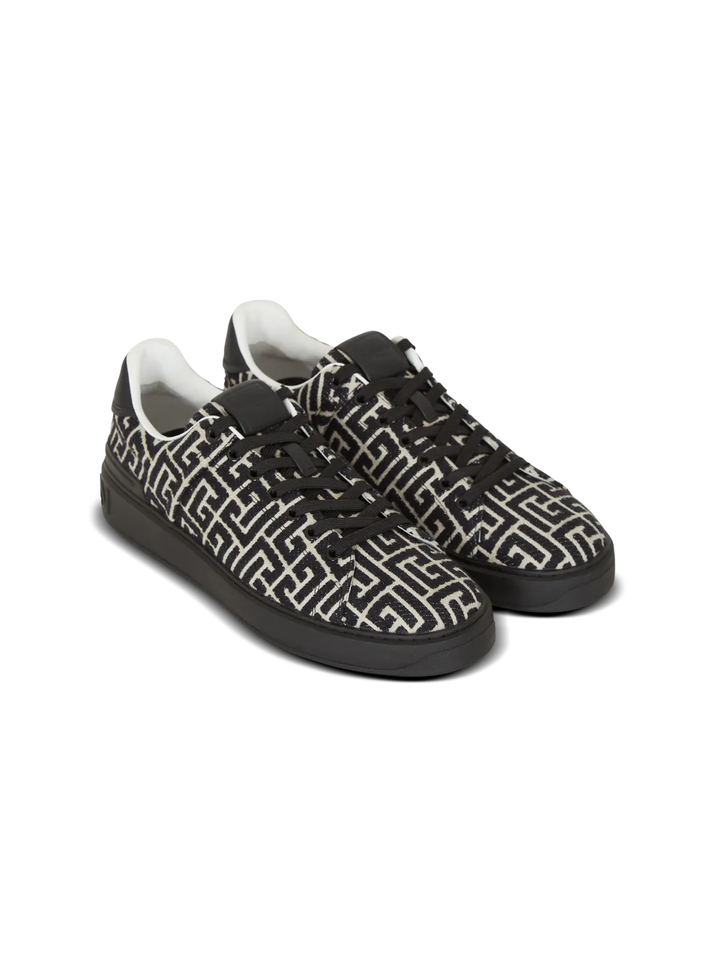 Balmain Monogram Jacquard B-Court Trainers