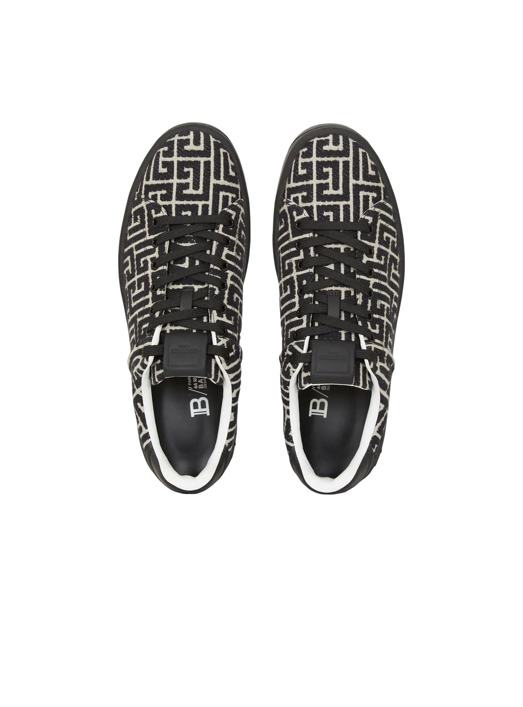 Balmain Monogram Jacquard B-Court Trainers