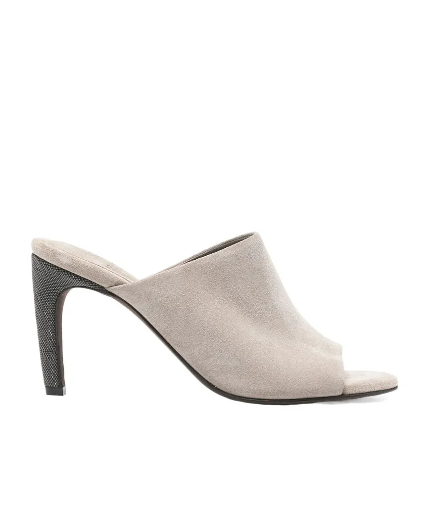 Peep-Toe Heeled Sandals