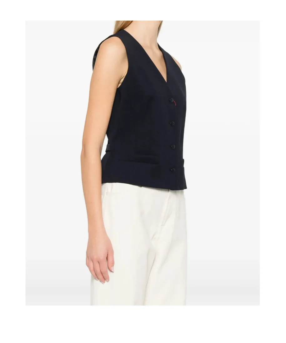 Max Mara Studio Mstmadia V-Neck Waistcoat