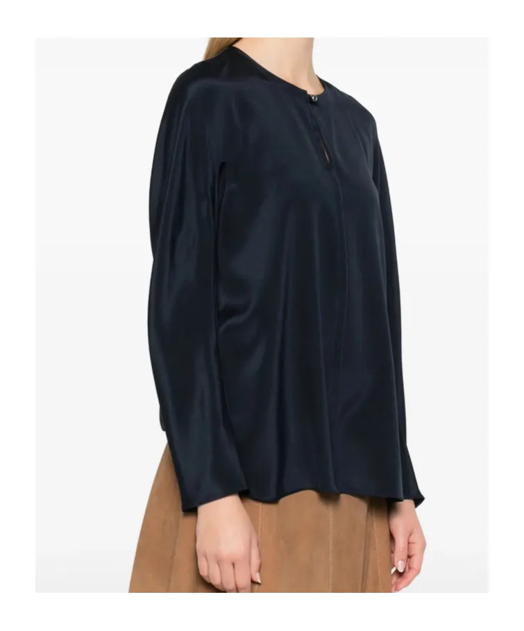 Round Neck Long-Sleeved Top