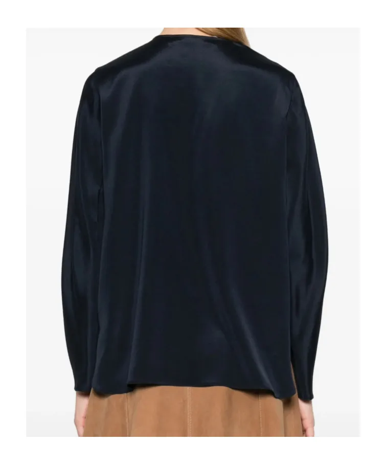 Round Neck Long-Sleeved Top
