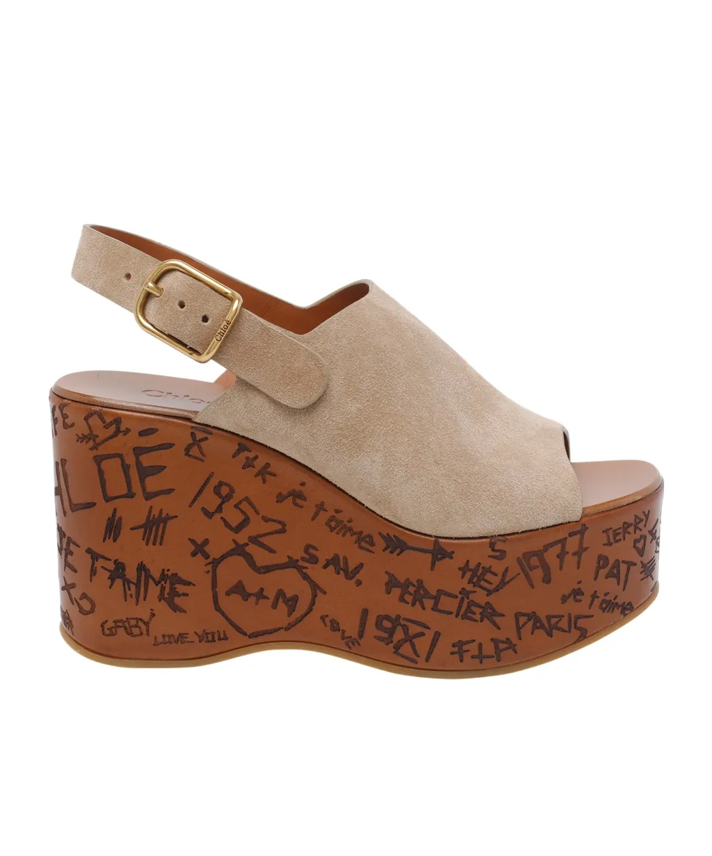 Chloé Maxime Wedge Sandals