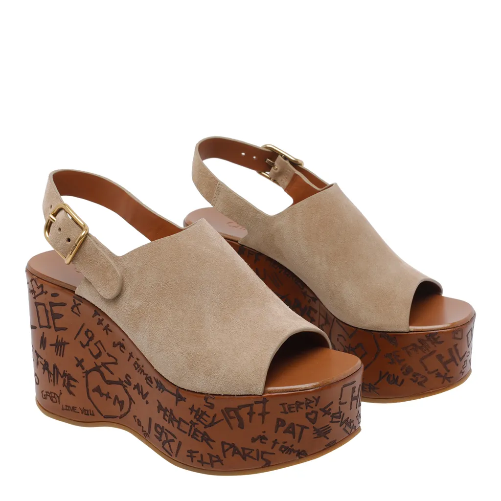 Chloé Maxime Wedge Sandals