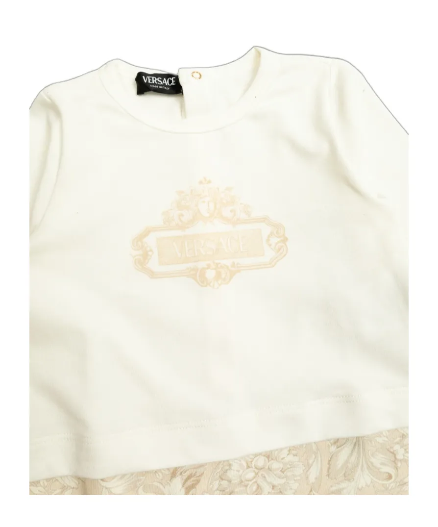 Versace Kids Logo Printed Bodysuit