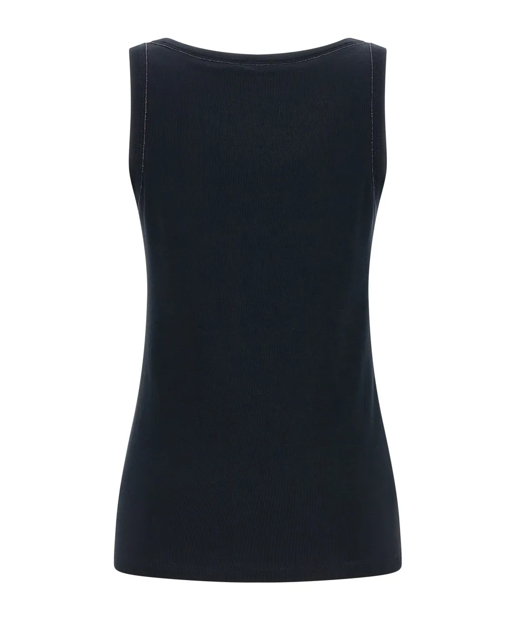 Fabiana Filippi Embellished Sleeveless Top