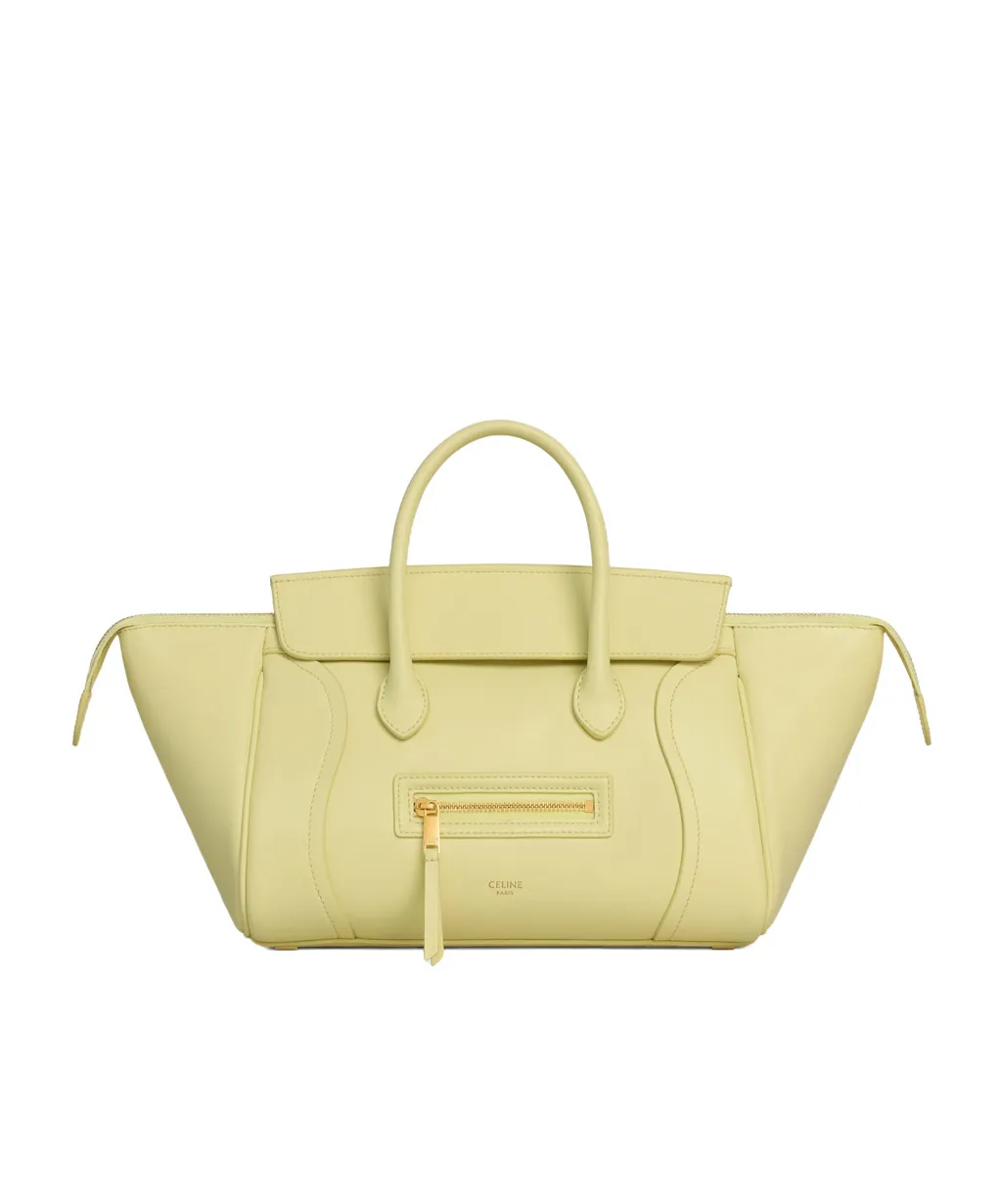 Small New Luggage In Supple Shiny Lambskin