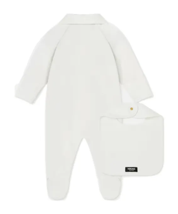 Versace Kids Medusa Patch Bodysuit And Bib