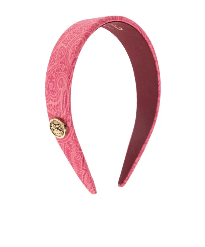 Etro Logo Plaque Headband