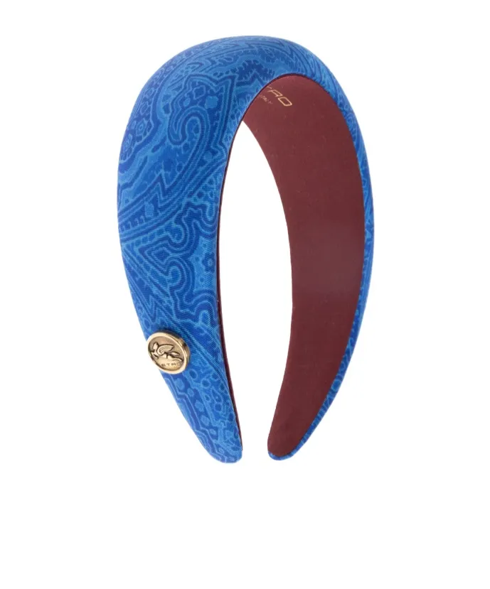 Etro Logo Plaque Headband