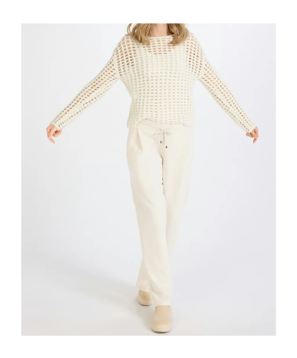Openwork Knit Sweater