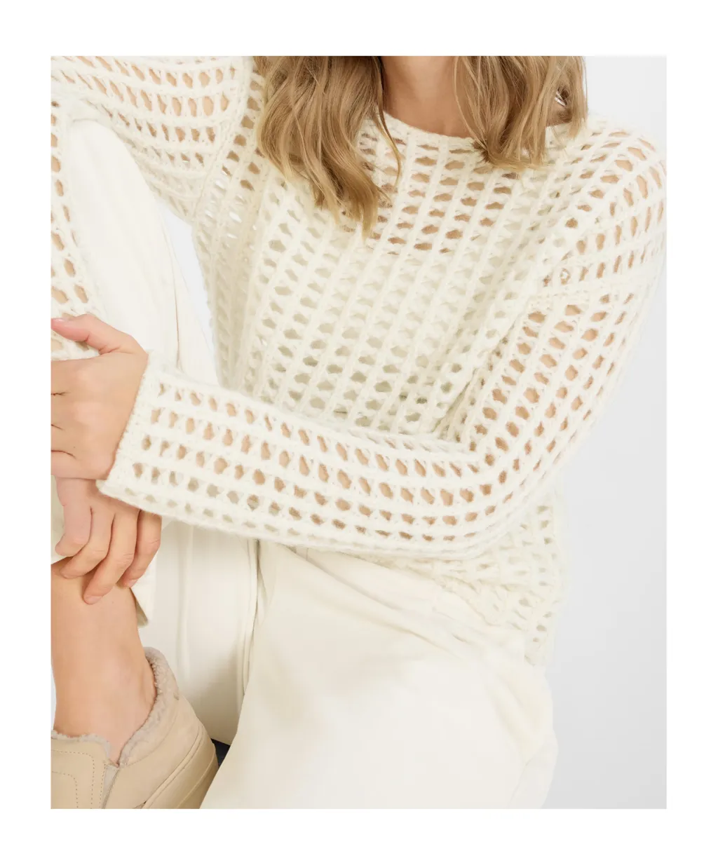 Openwork Knit Sweater