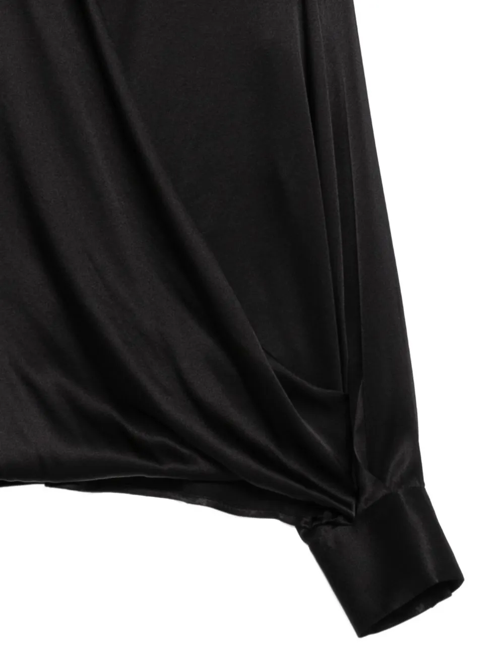 Pleated Detail Long-Sleeved Shirt