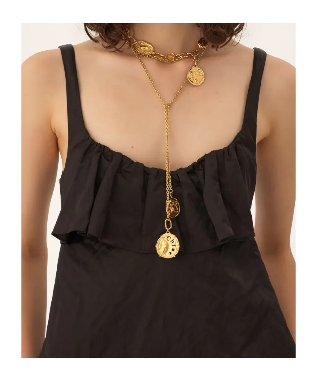 Chloé Scoop-Neck Sleeveless Mini Dress