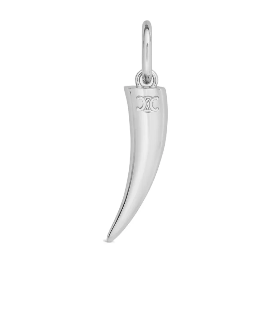 Celine Charms Horn In Brass With Rhodium Finish