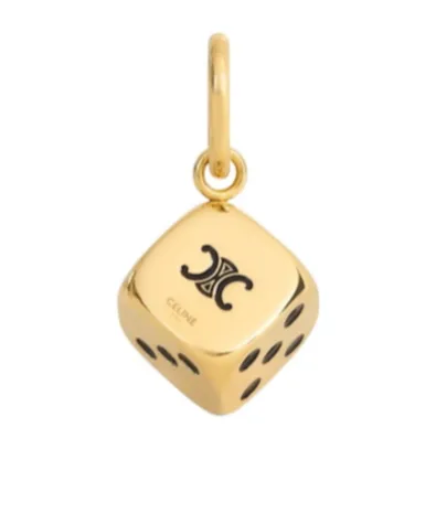 Celine Charms Triomphe Dice In Enamel And Aluminium