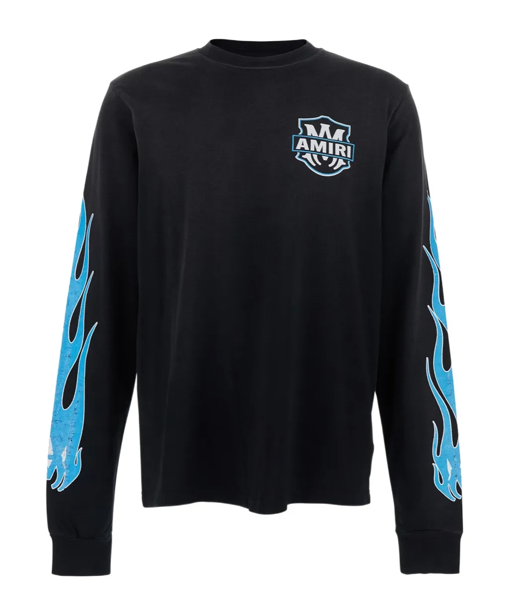 Amiri Eagle Flames Long-Sleeved T-Shirt