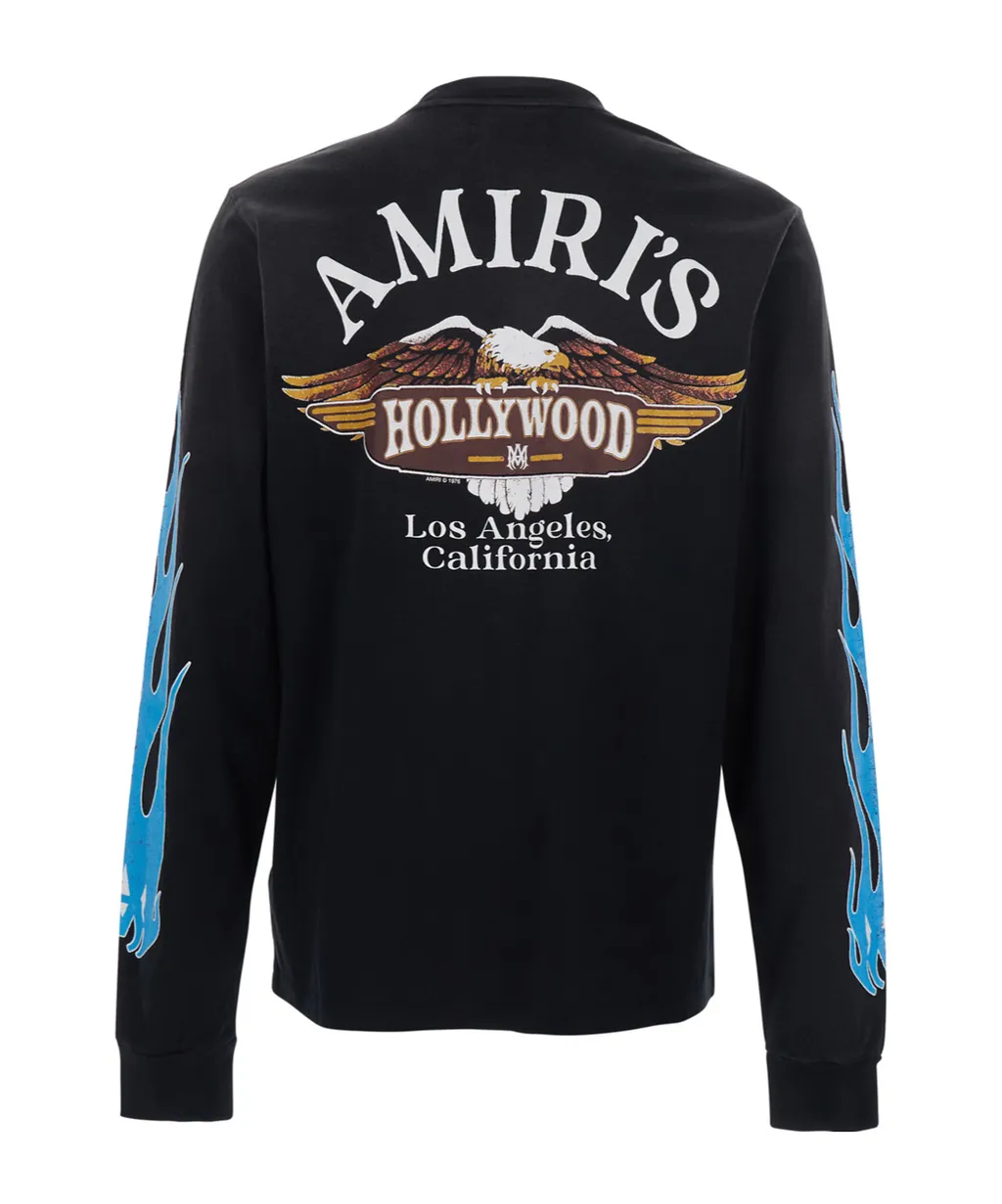 Amiri Eagle Flames Long-Sleeved T-Shirt