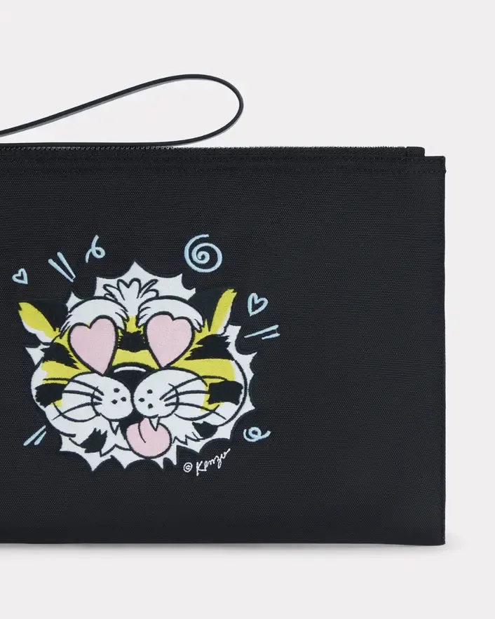 Kenzo Kenzo Wild Tiger Large Clutch Bag