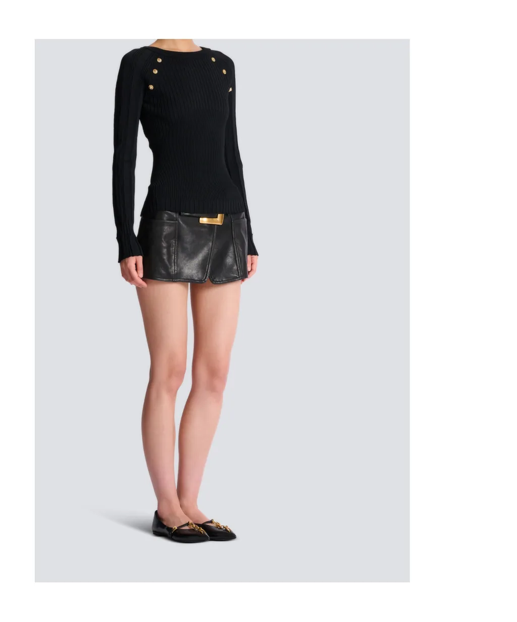 Balmain Buttons Knit Top