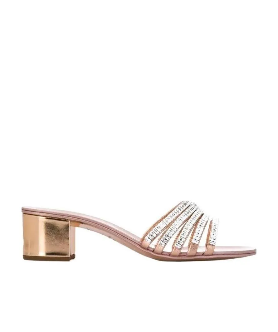 Strap Crystal High-Heeled Sandals