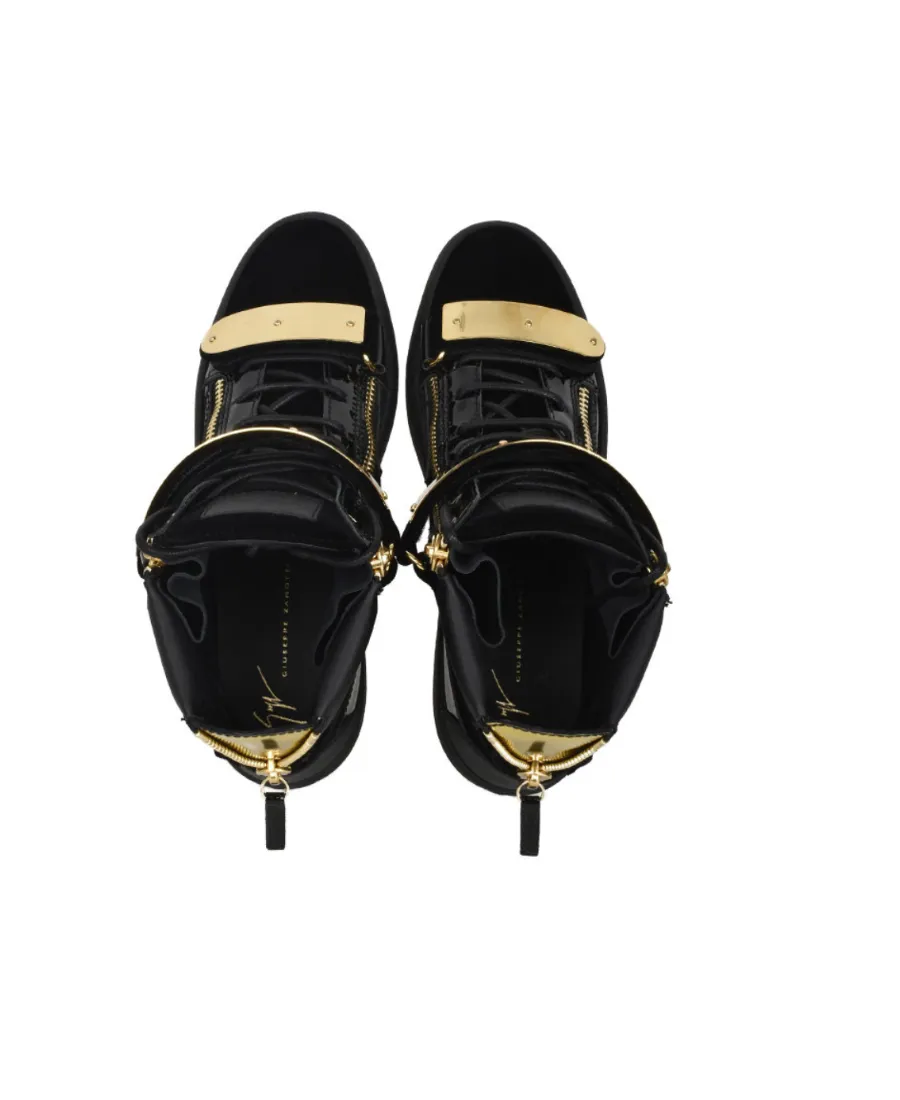 Side Zipper High-Top Casual Shoes