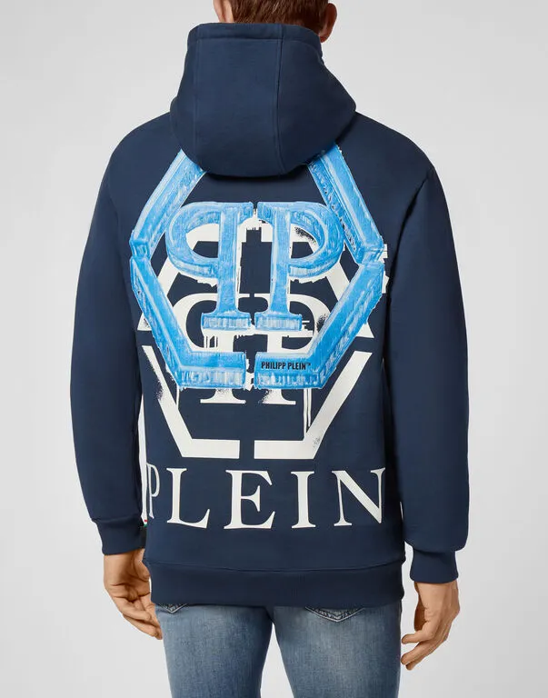 Hooded Printed Sweater