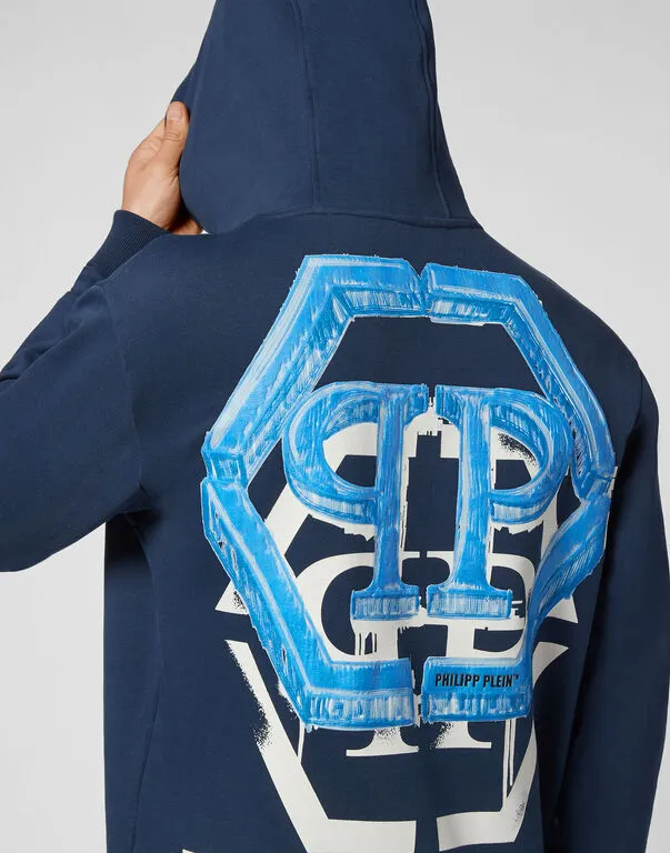 Hooded Printed Sweater