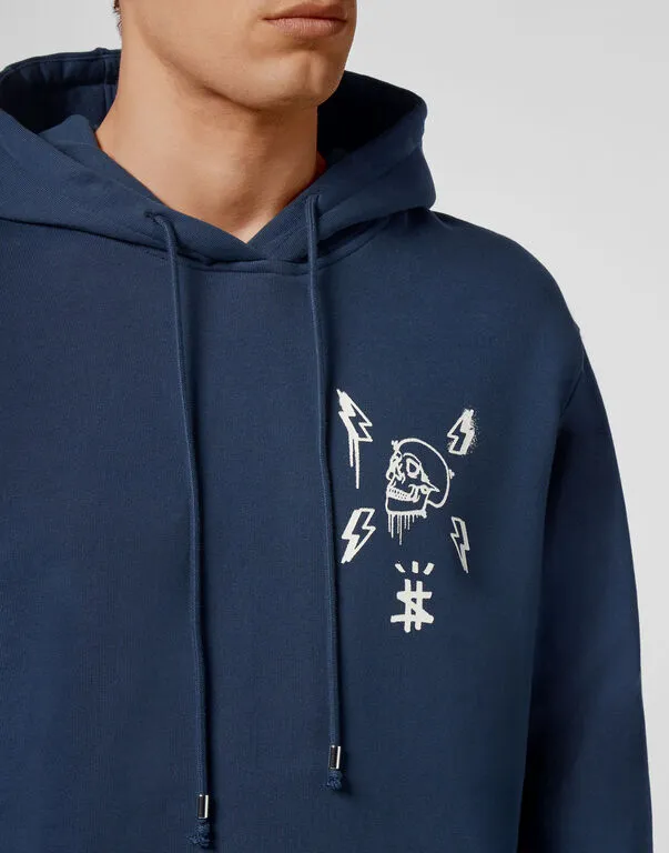 Hooded Printed Sweater
