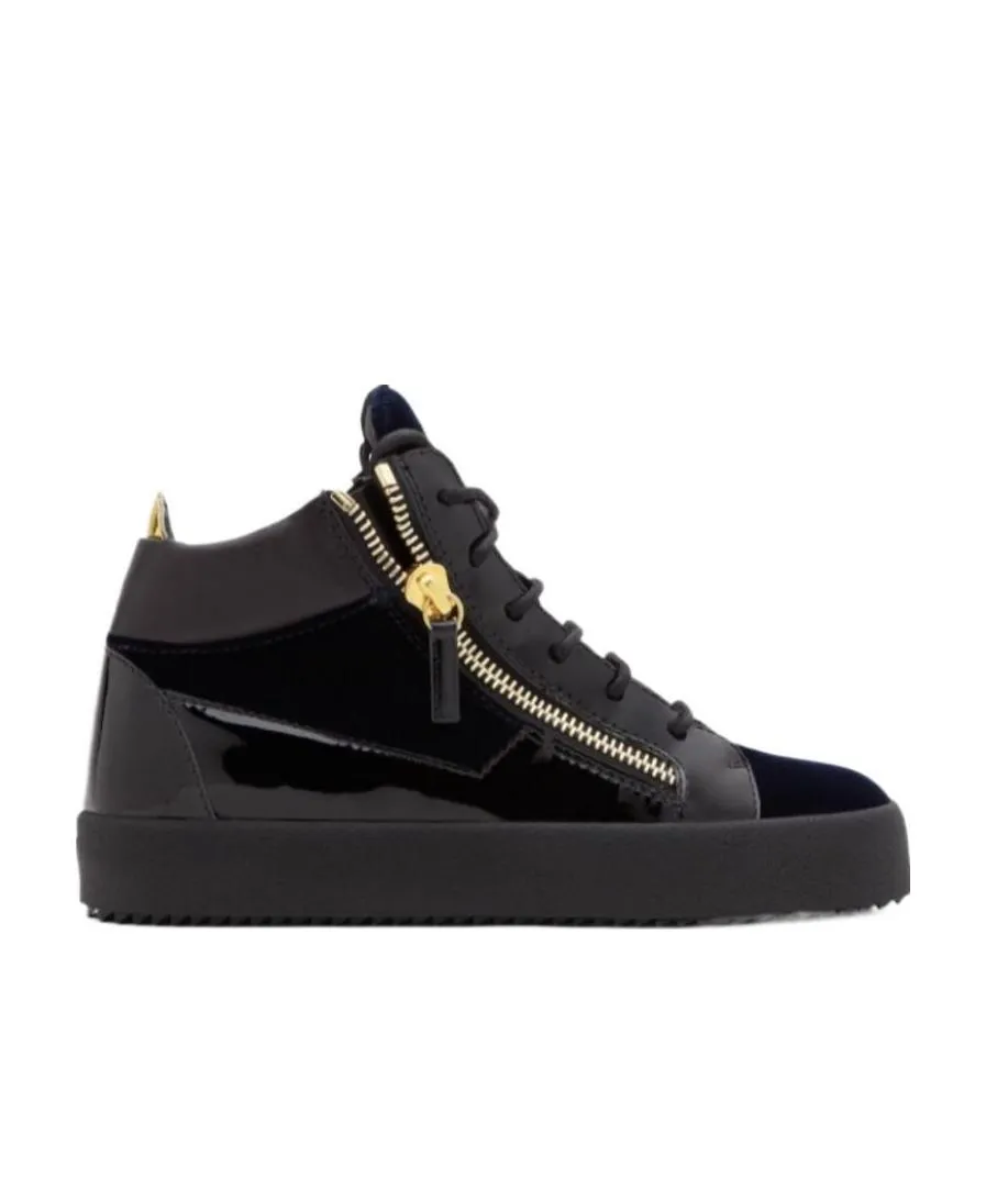 Dark Blue High-Top Board Shoes
