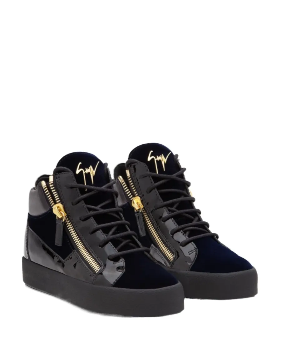 Dark Blue High-Top Board Shoes
