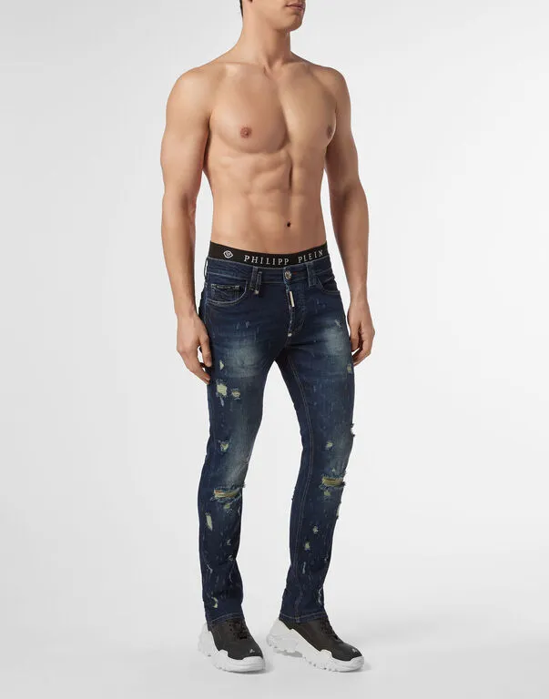 Logo Detail Jeans