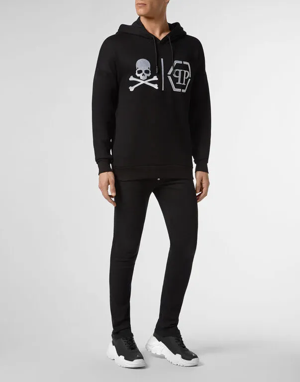 Logo Details Hooded Hoodie