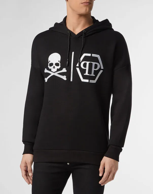Logo Details Hooded Hoodie