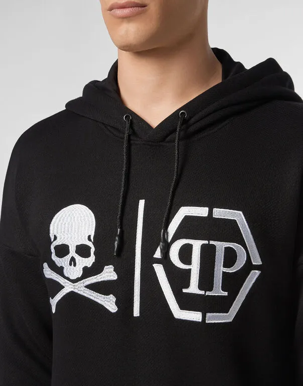 Logo Details Hooded Hoodie